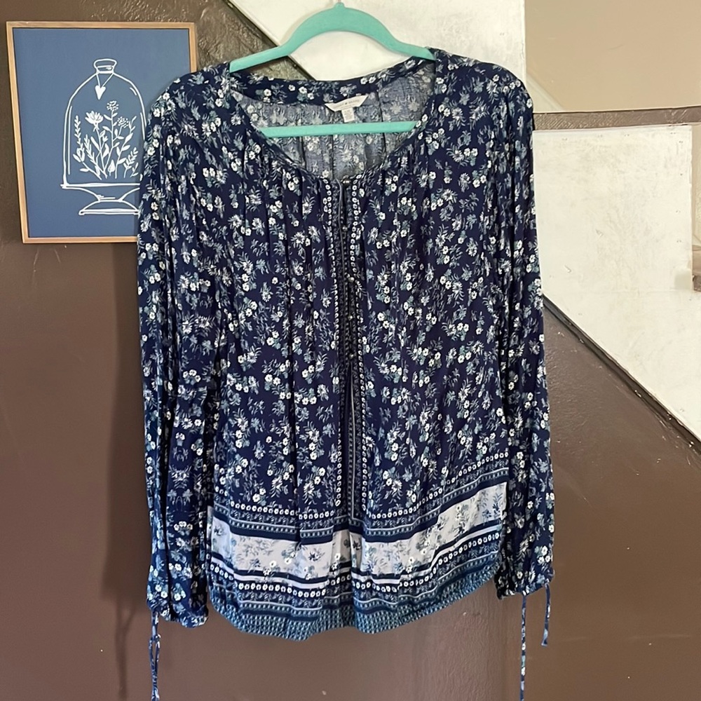 Lucky Brand Long Sleeve Women’s Blouse Size L